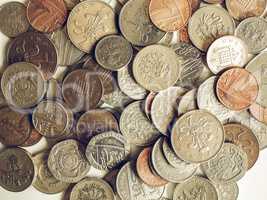 Vintage Pound coins