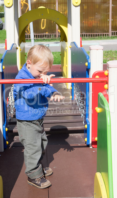 Year-old child on a walk