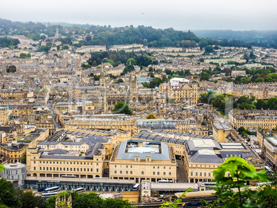 HDR Aerial view of Bath