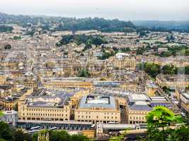 HDR Aerial view of Bath