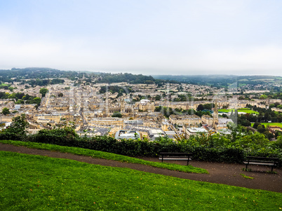 HDR Aerial view of Bath