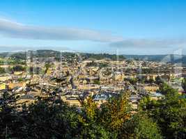 HDR Aerial view of Bath