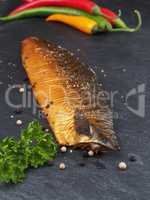 Smoked mackerel with pepper