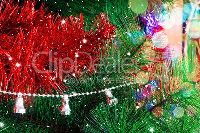 Christmas background with Christmas tree