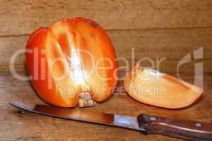 Ripe juicy persimmon