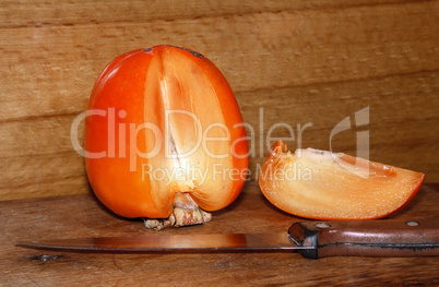 Ripe juicy persimmon