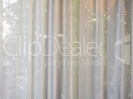 White curtain background