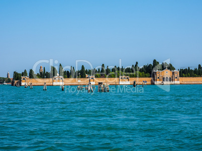San Michele cemetery island in Venice HDR