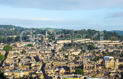 HDR Aerial view of Bath