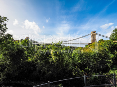 HDR Clifton Suspension Bridge in Bristol HDR Clifton Suspension Bridge in Bristol