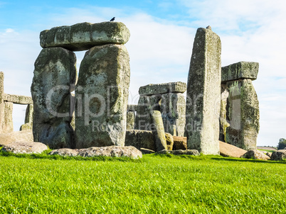 HDR Stonehenge monument in Amesbury