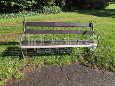 Bench in park