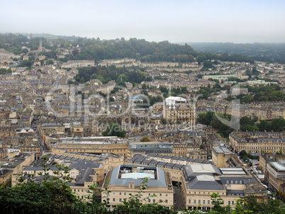 Aerial view of Bath