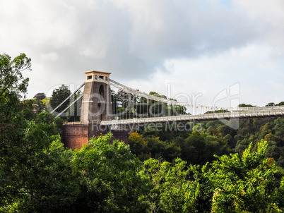 HDR Clifton Suspension Bridge in Bristol