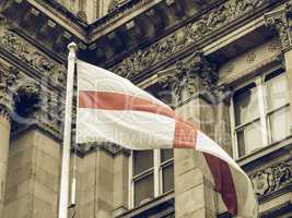 Vintage looking England flag