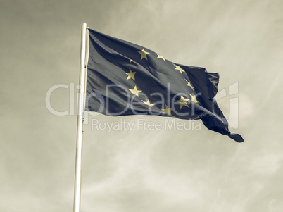 Vintage looking Flag of Europe