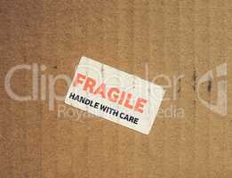 Vintage looking Fragile sign