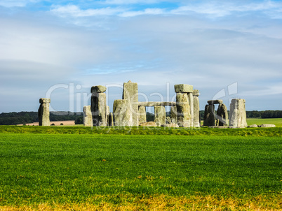 HDR Stonehenge monument in Amesbury