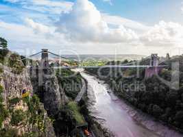 HDR Clifton Suspension Bridge in Bristol