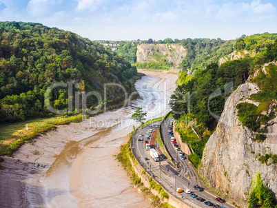 HDR River Avon Gorge in Bristol