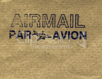Vintage looking Airmail letter