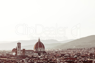 Panorama of Florence in Italy