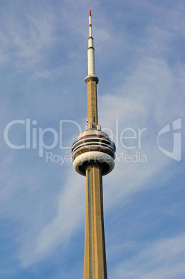 CN tower from Toronto in closeup.