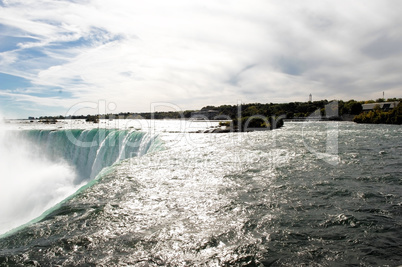 View of the Canadian horseshoe falls.