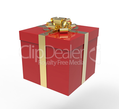 Gift box, 3D rendering