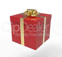 Gift box, 3D rendering