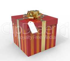 Gift box, 3D rendering