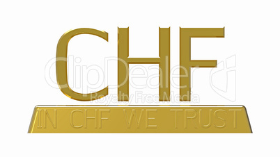 In CHF we trust, 3D rendering