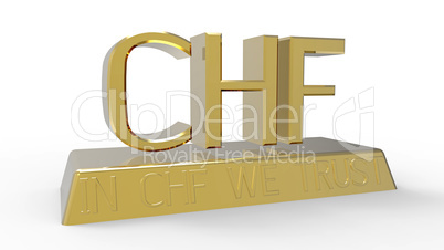 In CHF we trust, 3D rendering