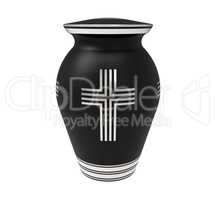 Cremation urn, 3d rendering