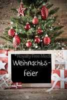 Nostalgic Tree With Weihnachtsfeier Means Christmas Party