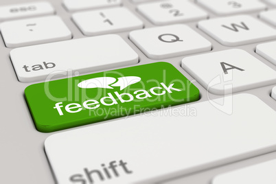 3d - keyboard - feedback - green