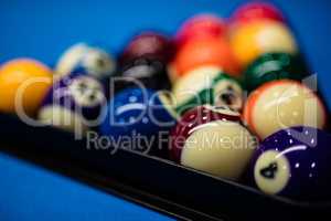 Eight balls billiards