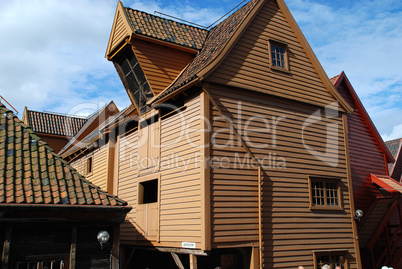 Bergen (Norway): The reconstructed Hanseatic buildings of Brygge