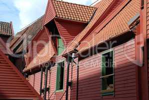 Bergen (Norway): The reconstructed Hanseatic buildings of Brygge