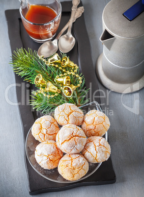 Almonds Cookies and coffee