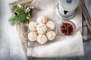 Almonds Cookies and coffee