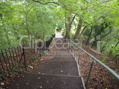 Stairway to Alexandra Park in Bath