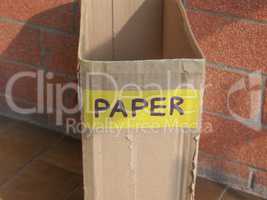 Waste container for paper