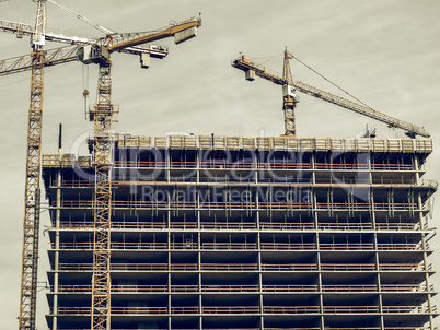 Vintage looking Building site Vintage looking Building site