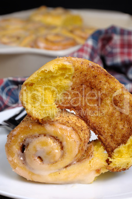 bun of pumpkin with cinnamon