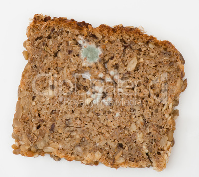 Schimmel auf einem Vollkornbrot