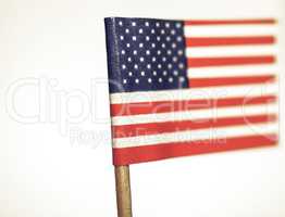 Vintage looking American flag