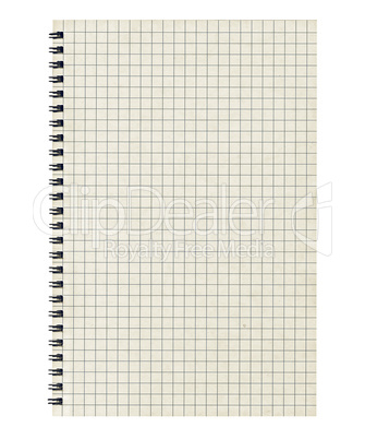 Vintage looking Blank notebook page