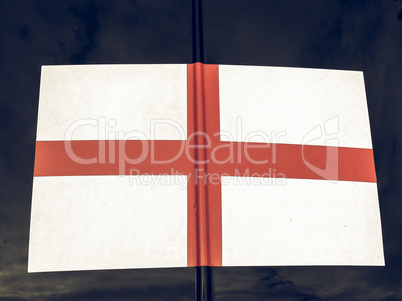 Vintage looking England flag