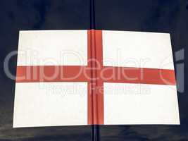 Vintage looking England flag